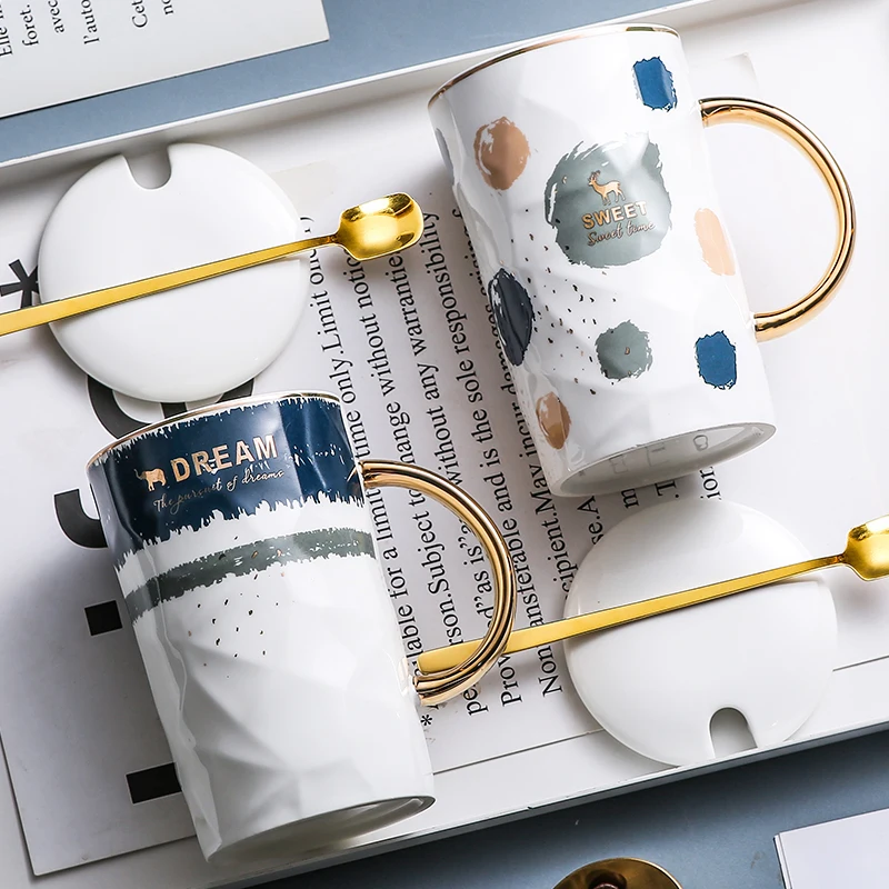 

Nordic Ceramic Mugs Coffee Cups Aesthetic High Quality Fashion Creativity Milk Mugs Minimalist Home Stranger Things Mug Cute Cup