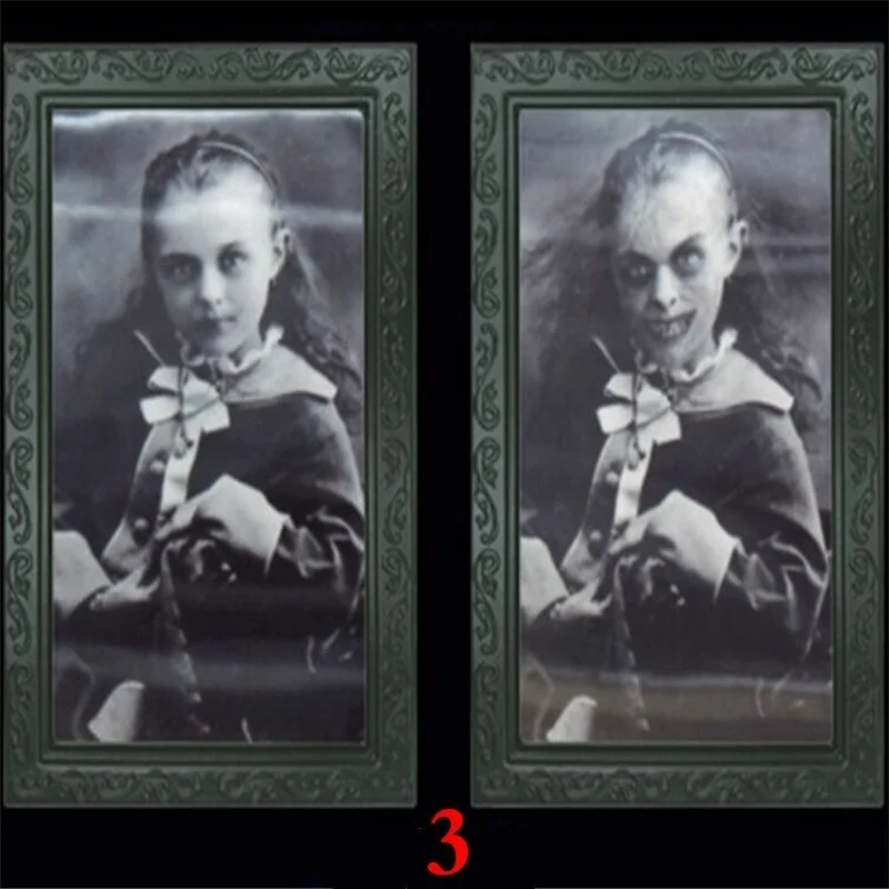 Haunting 3D Ghost Picture Frame Halloween Decoration