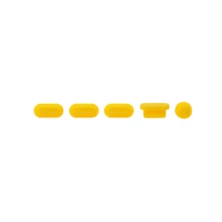Silicone World 5 - Piece Soft Silicone Dust Plug Set (Yellow)