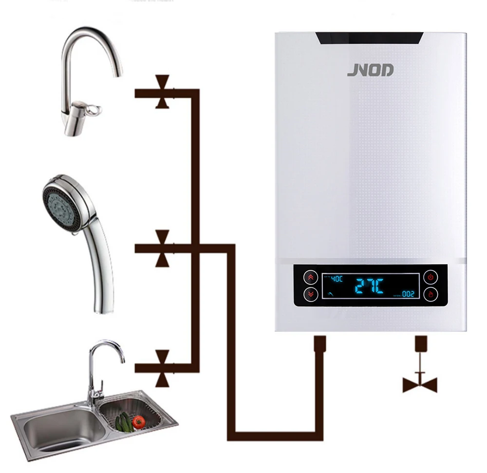 whole house domestic tankless electric water heater instant electric water  heater geyser for shower - AliExpress