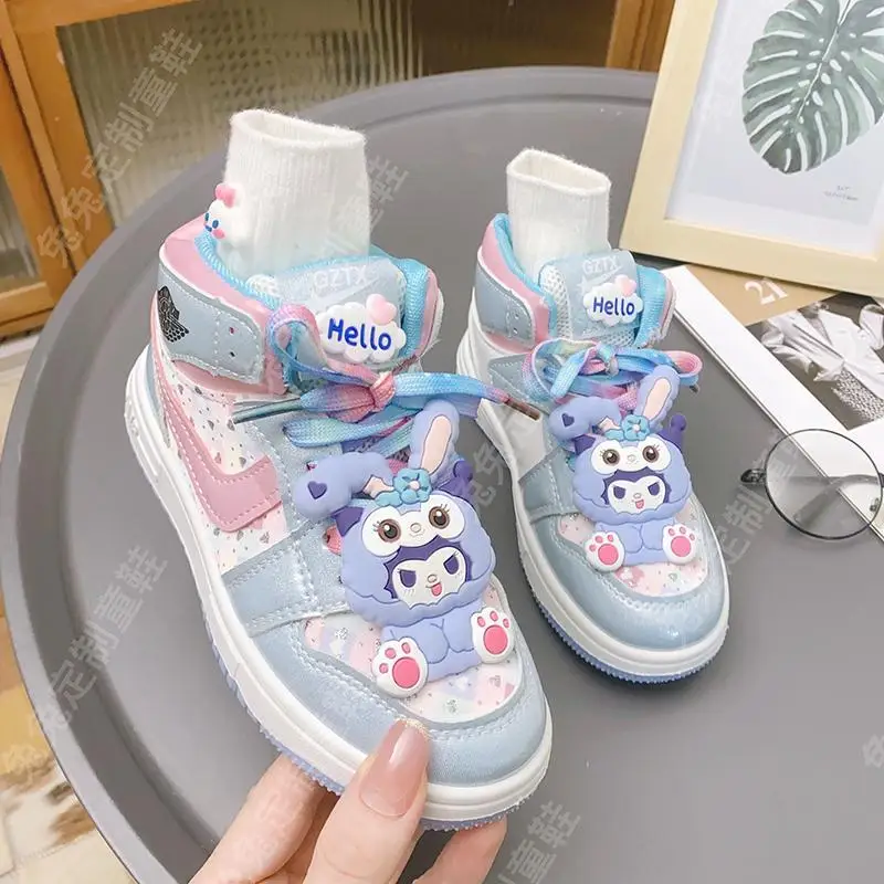 

Autumn Winter Sanrio Kuromi Kawaii Anime Sports Shoes Cute My Melody Cartoon Children Sneakers Lovely Toys for Kids