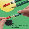 Plastic Mechanical Automatic Pencil 2.0 Replaceable Black Refill Color Lead Sharpener Hexagonal Barrel For Writing 12 Color 5