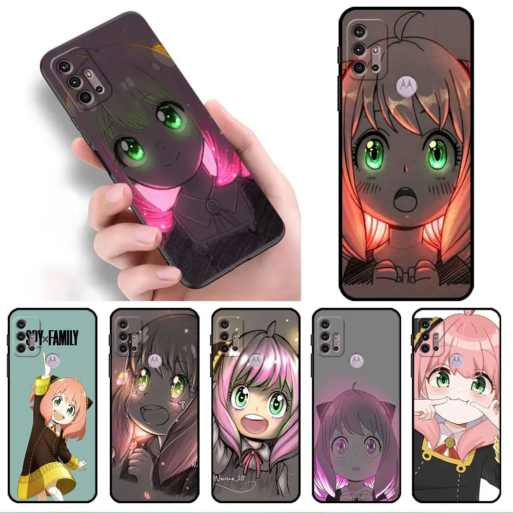 SPY X FAMILY Anime Soft Case para Motorola G60 G30 Edge 20 30 G22 G9 Play G52 G8 G9 Power G50