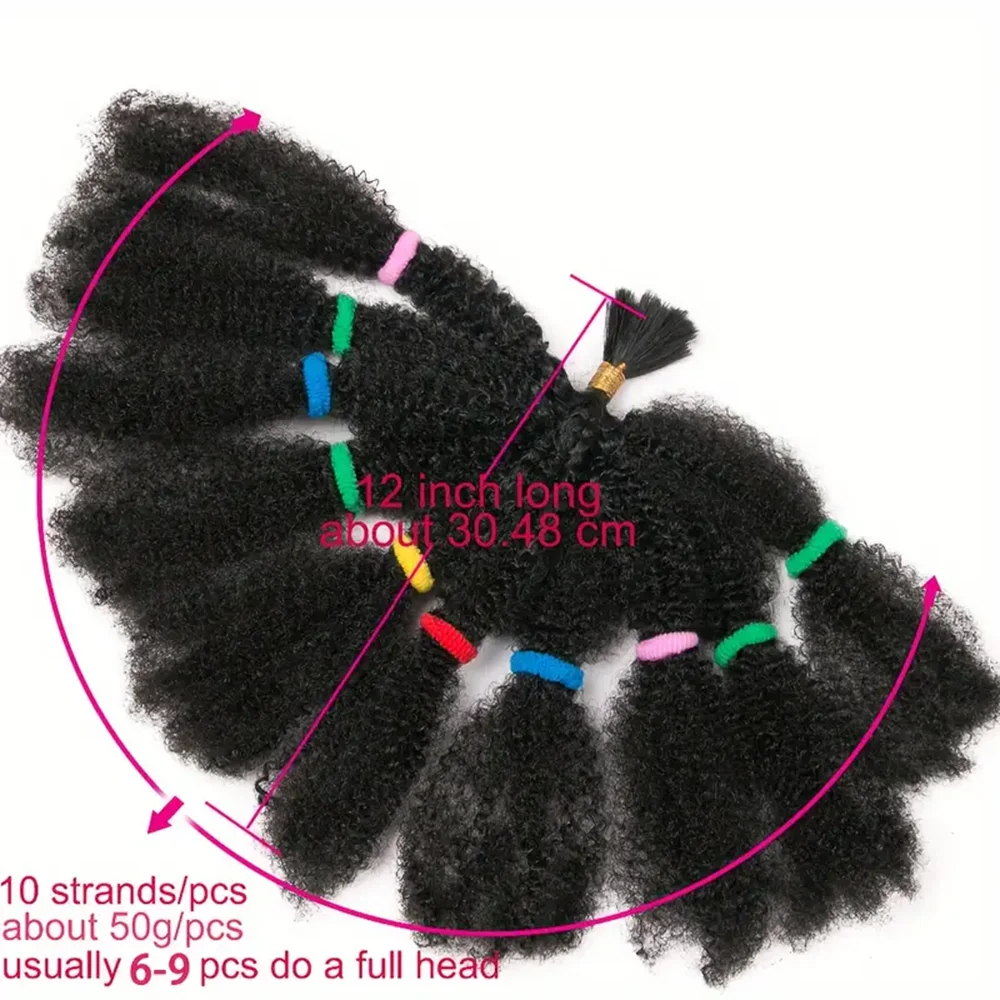 12 Inch Synthetic Afro Kinky Twist Hair Marley Hair Braiding Hair Pre Stretched Afro Kinky Spring Twist Crochet Braids Natural