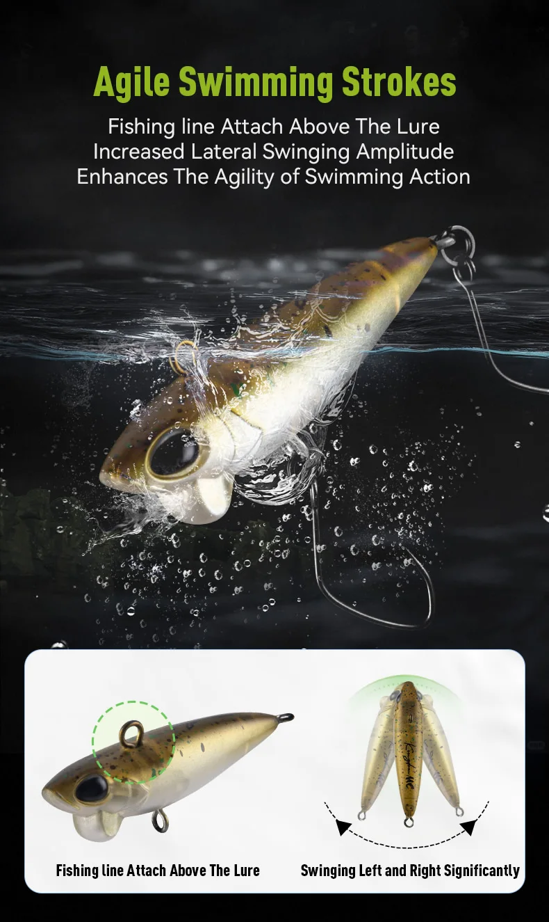 Kingdom Micro Expert Sinking Pencil Angelköder 2,4 g 2,85 g 38 mm 45 mm künstlicher harter Köder Stream Stickbait Wobbler Forellenbarsch – Detail 3
