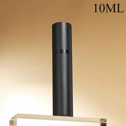 Compact 5ml Refillable Perfume Spray Dispenser - Portable Bottom Filling Atomizer Bottle (Black 10ML)