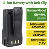 NEW 7.4V 3250mAh QB-44HL Li-ion Battery with Belt Clip for Anytone AT-D878UV Plus D878UV D868UV D858 BTECH DMR-6X2 radio 2