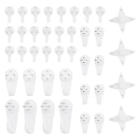 40Pcs Invisible Nail Screws Wall Hooks Picture Hangers Traceless Photo Hook Multi Function Picture Painting Frame Hanger 1