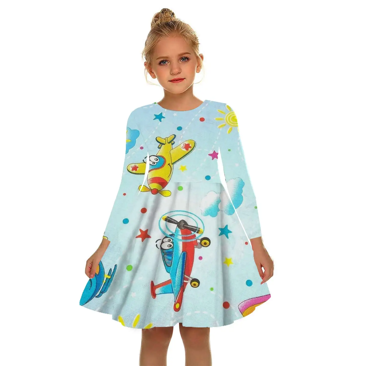 children dress Girls Dresses Children's Dresses Summer Girls Casual Skirts Cartoon Graphics 3D Printing 12 Years Old 13 Years Old 15 Years Old baby girl skirt