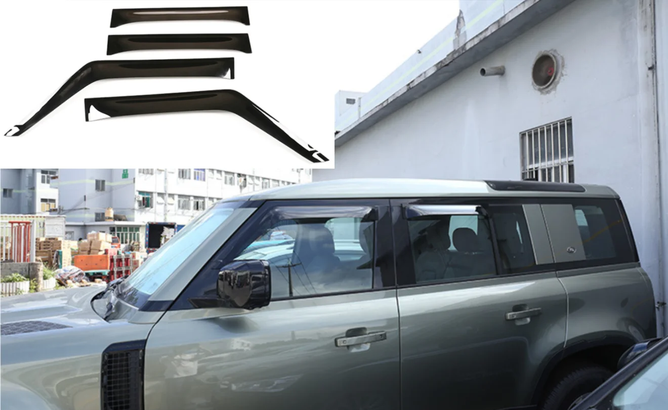 Side Window Deflectors For Land Rover Defender 110 90 2020 2022 Wind