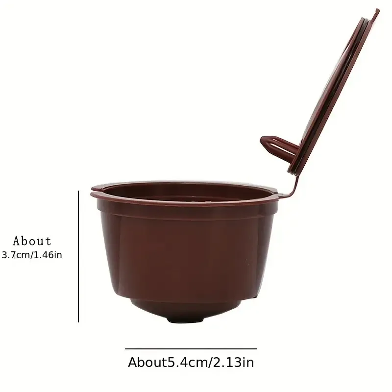 Reusable Coffee Capsule Compatible with Nespresso Machines Refillable Coffee Pod with Stainless Steel Mesh Filter Eco-Friendly