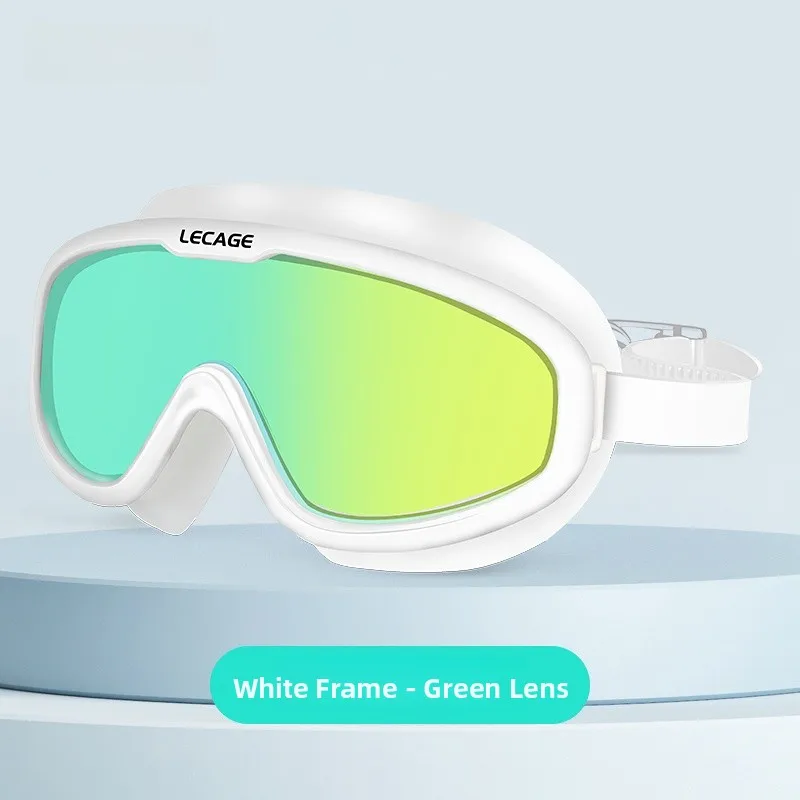 White frame-dazzling green film (hd anti-fog)