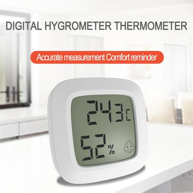 LCD Digital Thermometer Hygrometer Indoor Room Mini Electronic Temperature  Humidity Meter Sensor Gauge Weather Station for Home - AliExpress