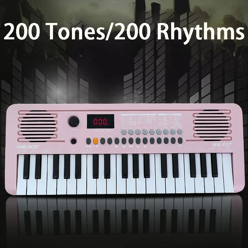 Portable Children's Electronic Organ 37 Keys Professional Keyboard Beginners Multifunctional Mini Kids Piano Musical Instruments