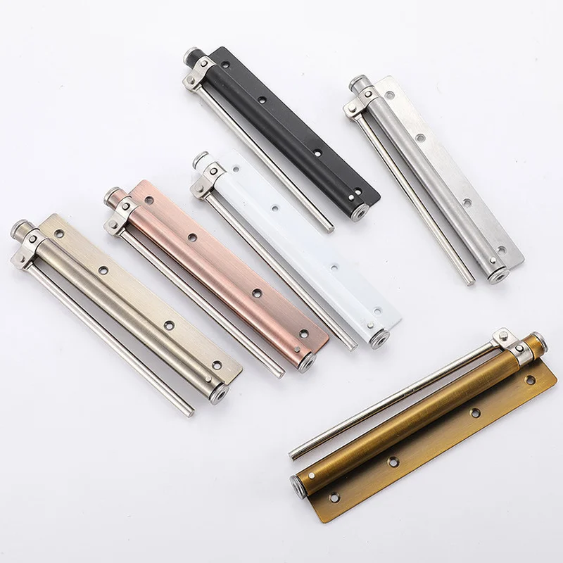 1 Set Automatic Spring Door Closer Hydraulic Mute Hidden Spring Door Closer Home Light Open Hardware 50kg