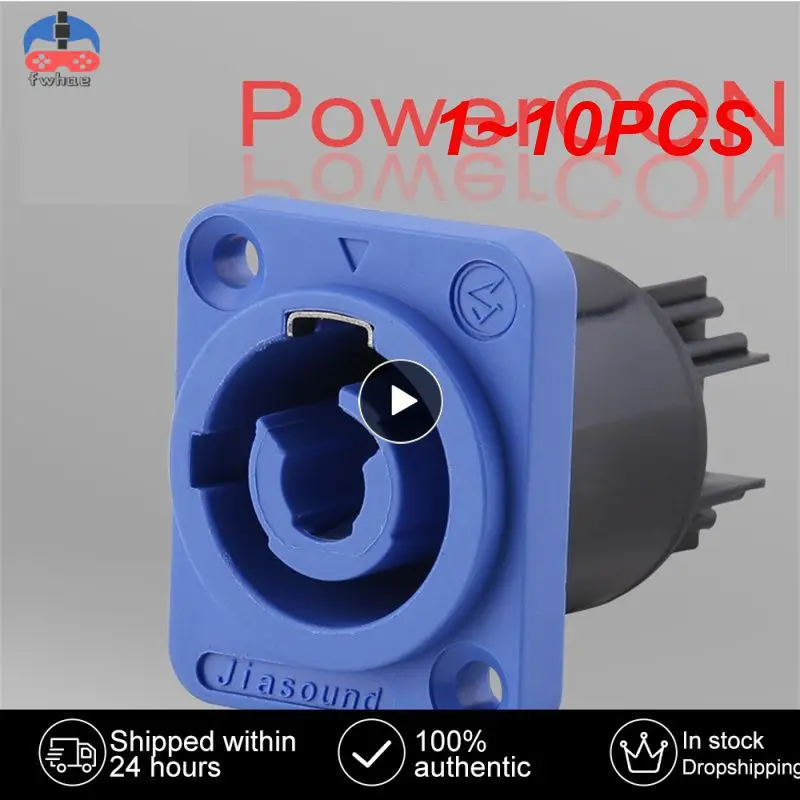 

1 ~ 10 шт., разъем шасси Powercon, 20 А, 3-контактный разъем питания, розетка, внешние и задние контакты для электродрели