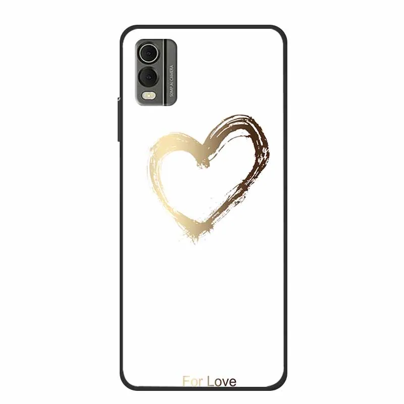 Luxury TPU Soft Silicone Back Cover with Lovely Floral Design - Shockproof Phone Protector
