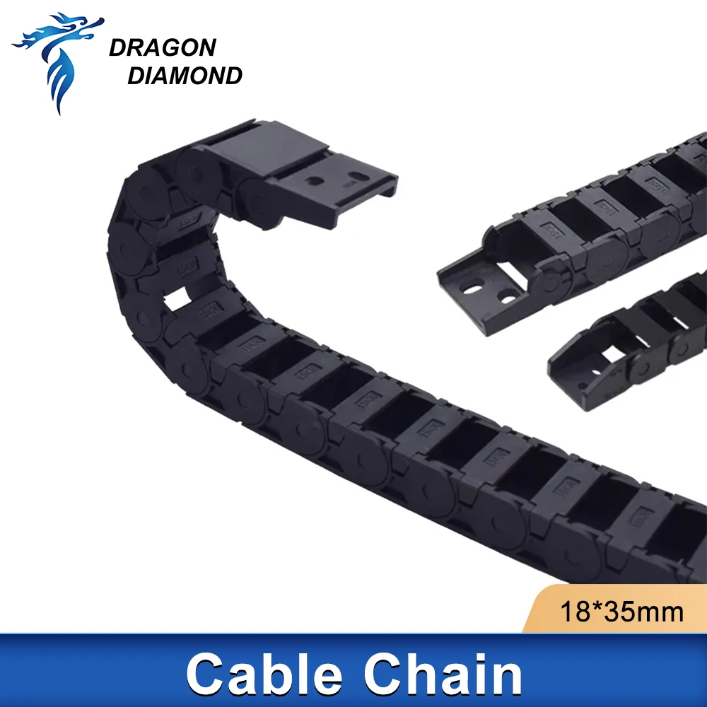 Opening Cable Chain Transmission Bridge Drag Chain 15x20 15x30 18x38mm Drag Nylon Towline For Co2 Laser Machine Wire Carrier