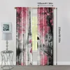 2pcs, Pattern Curtains 2D print Love Walking in the Rain Durable Polyester (without rod) Thermal Insulation, and Room Darkening 4
