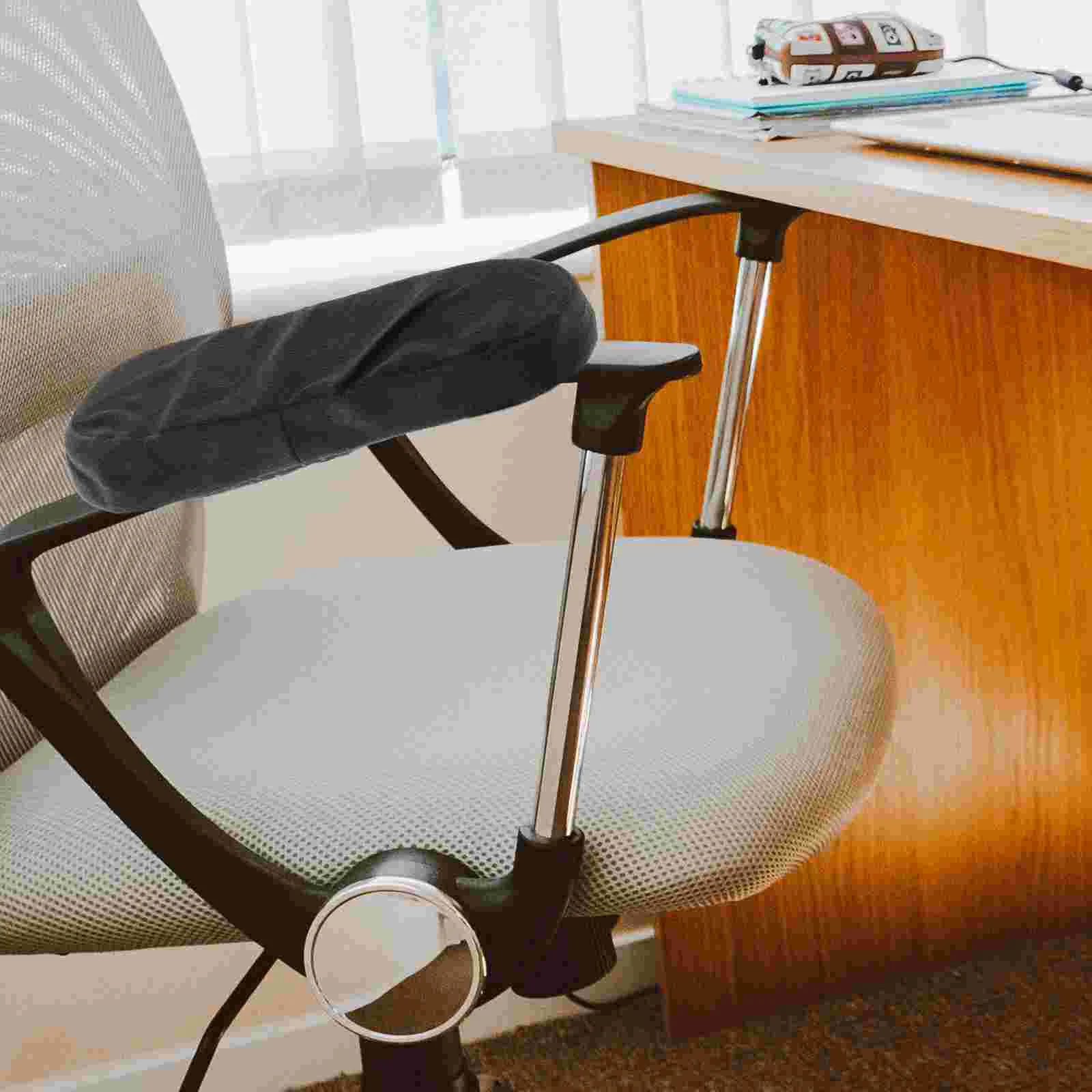 의자 암 패드, 블랙 쿠션, 시트 팔걸이 쿠션, 편안한 공급, 가정용 커버, 사무용품, 나일론 플란넬