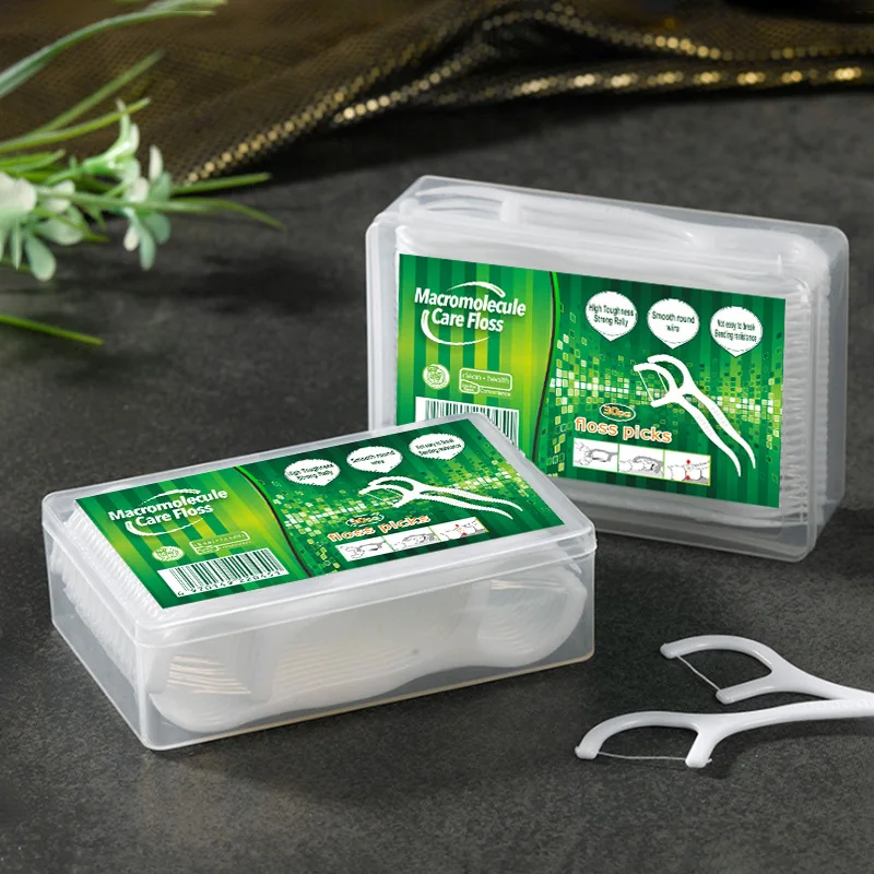 

100pcs/box Dental Floss Adult Plastic Toothpicks with Thread Ultra Fine Flosser Teeth Sticks Dental Picks Dropshipping Wholesale