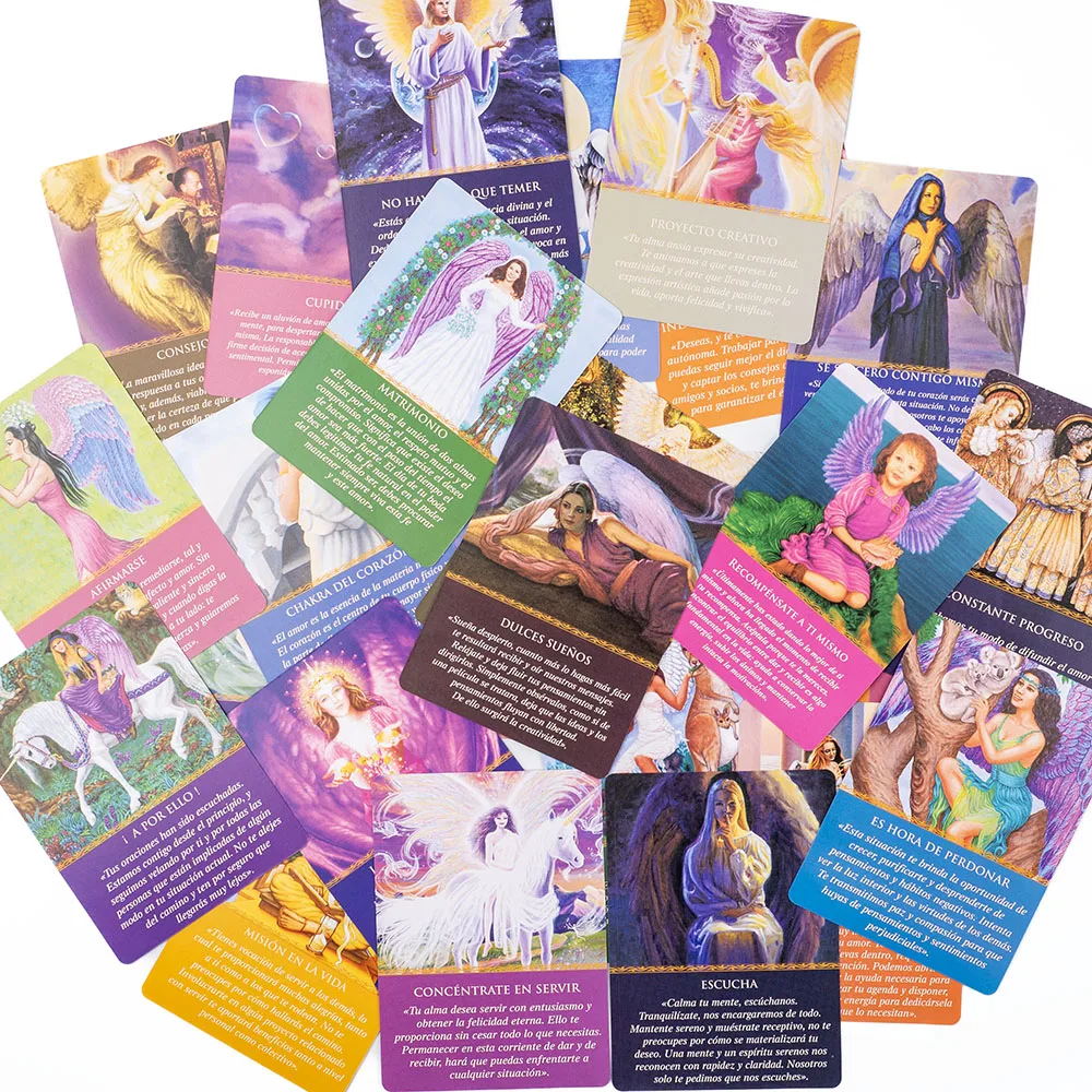 Guidance From Your Angels: Spanish Oracle Cards Deck