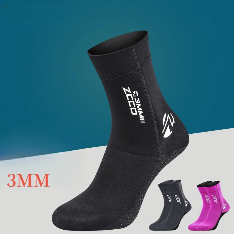 3MM Neoprene Diving Socks Scuba Hunting Diving Kitesurf Windsurf Suit Snorkeling Flippers Surf Beach Booties Underwater 2