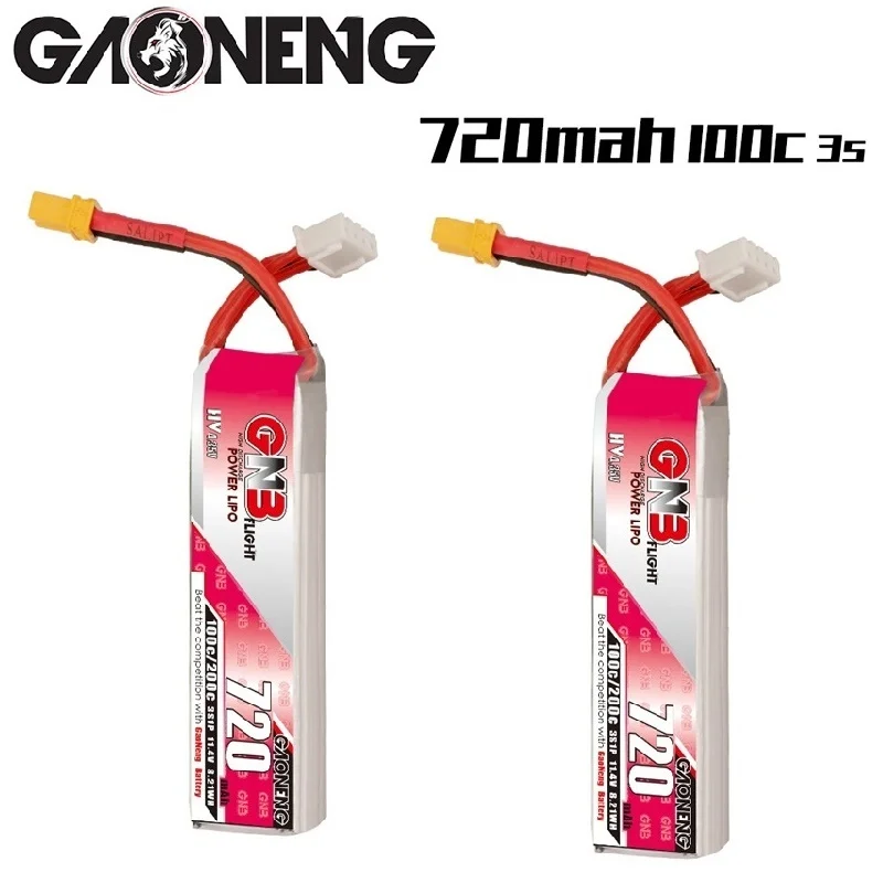 24PCSGNB3S114V720mAh100CLipoBatteryXT30PlugForRCFPV