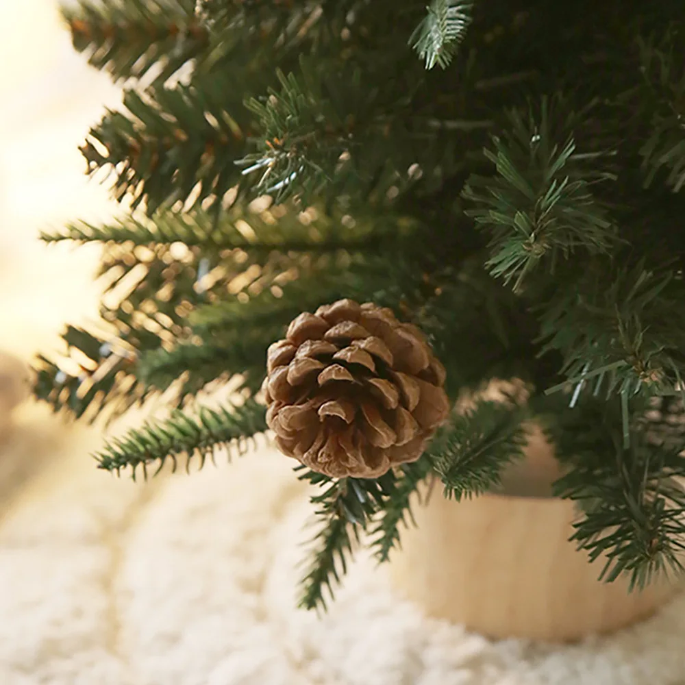 Mini arbre de Noël de bureau pour enfants, décoration de la maison, bricolage, artisanat, nouvel an, ornement de Noël, 40 cm, 60cm, 2024