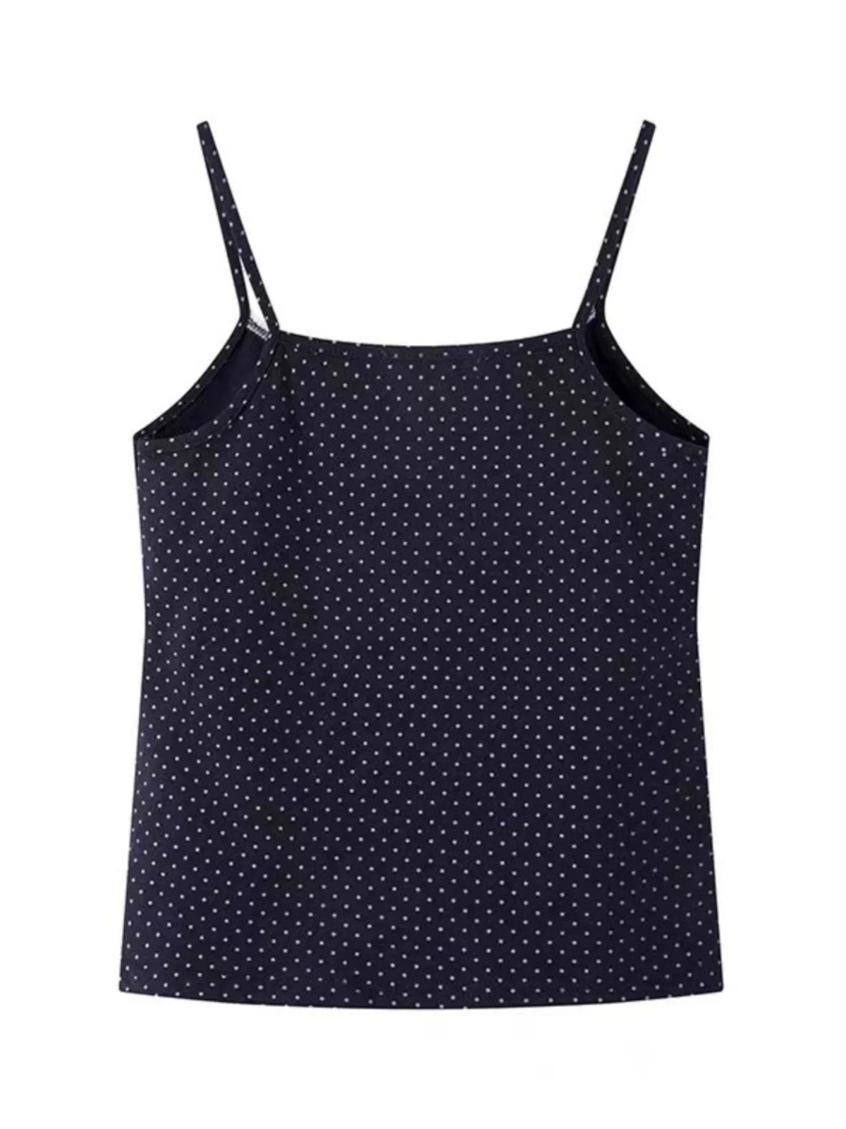 Retro Lace Collar Buttoned Polka Dot Csole Vest High Waist