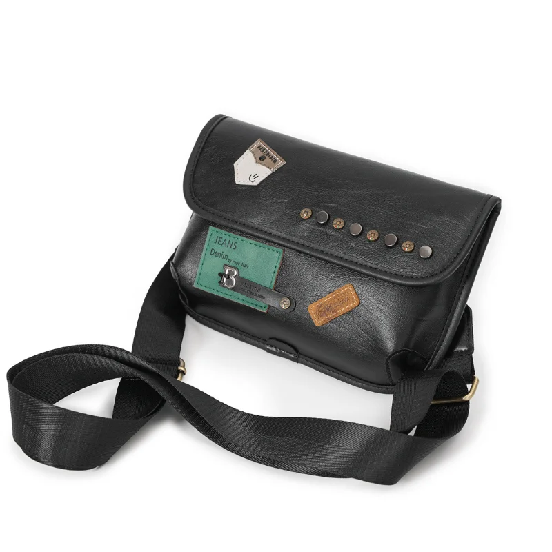 Fashion Badge Crossbody Bag Luxury Brand Designer Shoulder Bag for Men Rivet Shoulder Messenger Bags Satchels Mobile Phone Bag