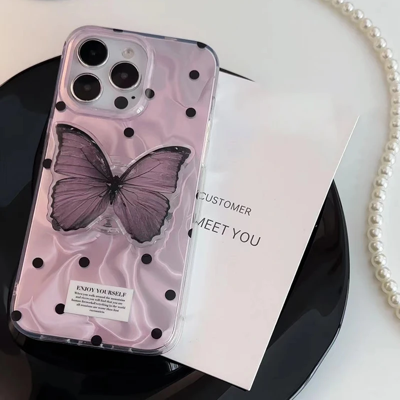 Butterfly Dots Phone Case - Stylish Protective Cover