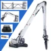LESU 960 1/14 RC Full Hydraulic Excavator RTR Demolition Digger Double Pumps Metal Heavy Duty Machine Remote Control Model Light 3