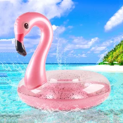 Flamingo Inflatable Pool Lounger - Fun Beach Float - 120cm( 60 - 80kg) (Pink Flamingo)