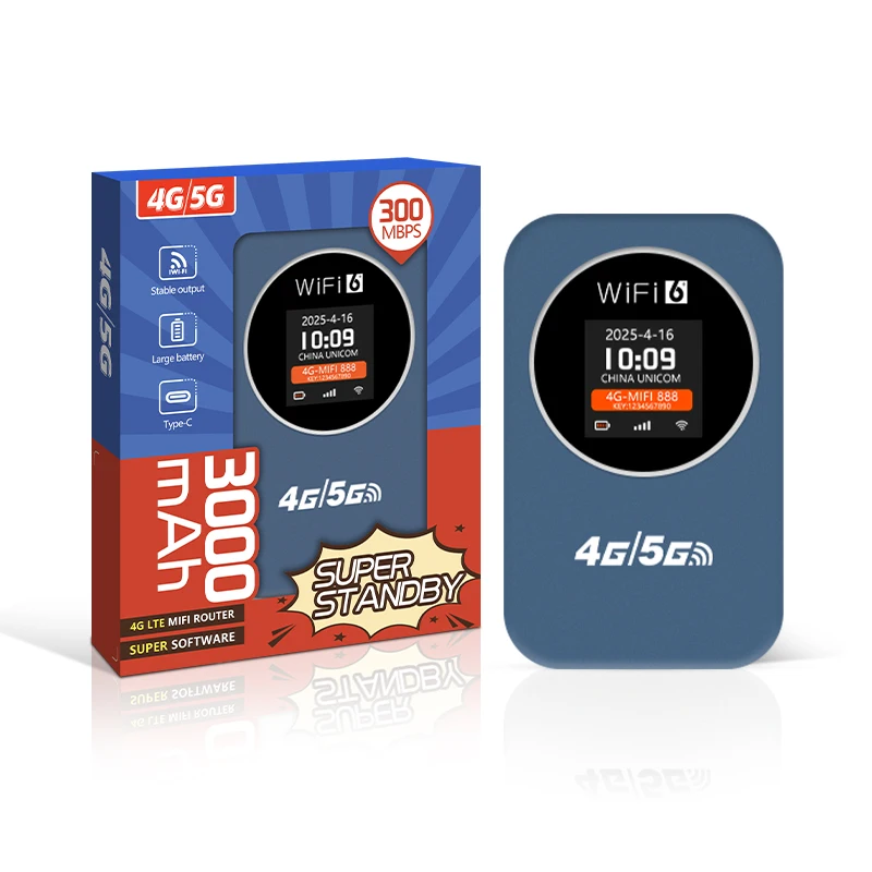 Roteador 4g lte portátil sem fio wifi modem 3000mah 150mbps hotspot móvel banda larga ampla cobertura com slot para cartão sim