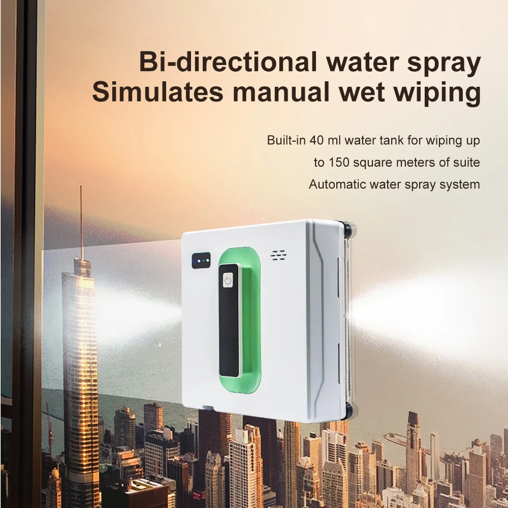 Water spray window cleaning robot intelligent high-rise double-sided brushless motor glass cleaner spray type 3