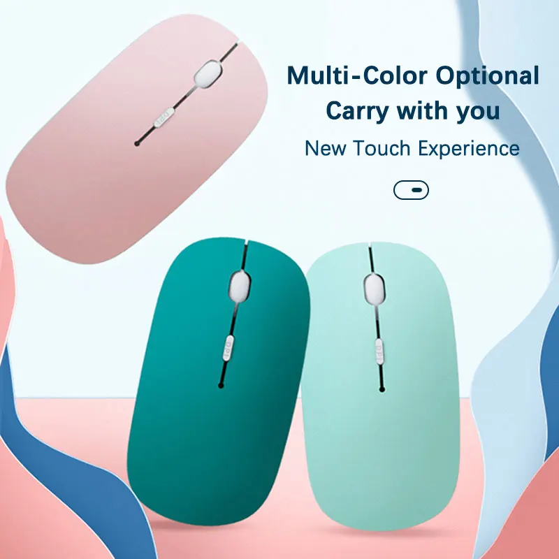 Wireless Silent Bluetooth Mouse – Portable Computer Mouse for Laptops, Tablets & Gaming
