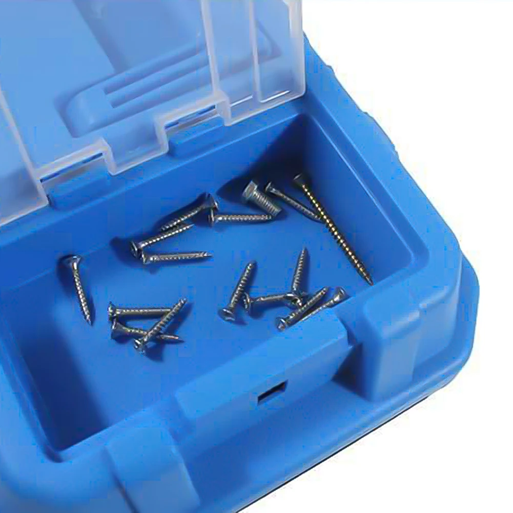 Plastic Tool Box Electrician Work Empty Toolbox Large-capacity Portable Tool Organizer Shockproof Toolbox Organizer Double Layer 4