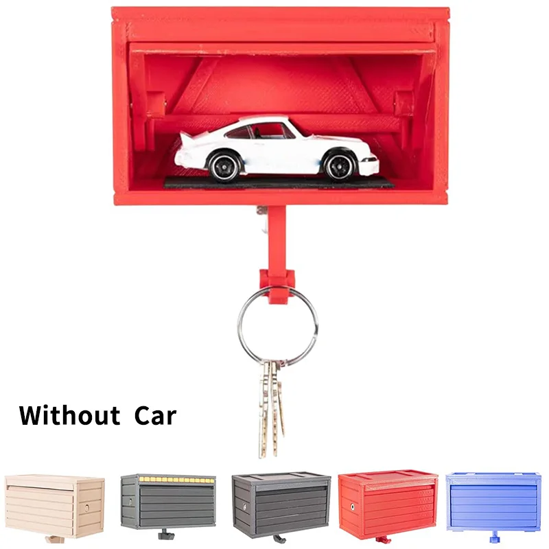 FORMVERSITY Sleutelhouder Muur - Garage Design Met Openende Deur, 3D Printed Key Organizer