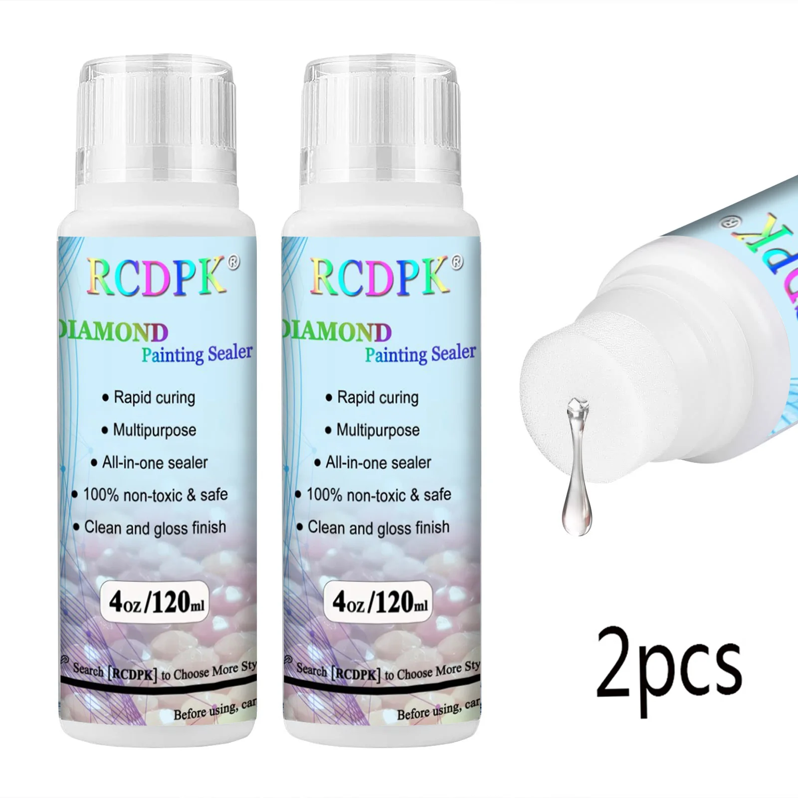 Vortexia Scellant De Peinture Diamant 250 Ml Avec Pinceau En