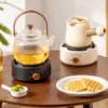 Electric Tea Stove, Multifunctional Mini Anti-Dry Burning,  ABS Construction, Fast Heating Hot Plate for Office Home Use CN 220 2