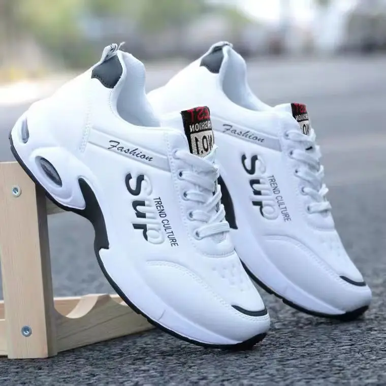 

2023 New Sports Shoes Men's New Casual Shoes Leather Waterproof Running Comfortable Waterproof and Tidal Shoes Student Shoes