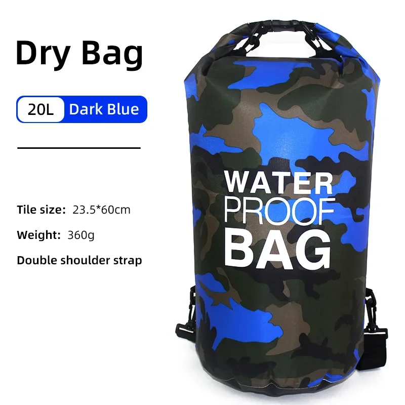 Drawstring Backpack Set: Multi-Size Portable Dry Bags for Outdoor Adventures and Sports Activities