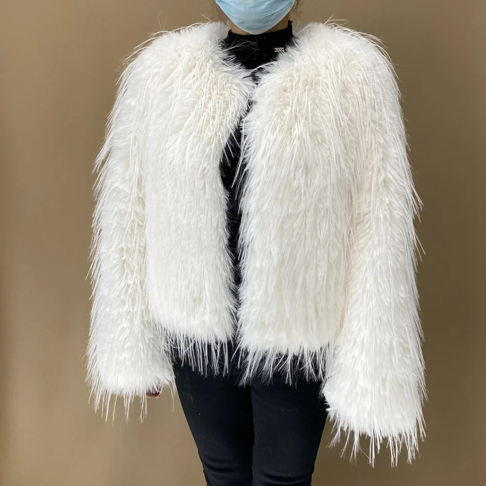 2023 New Springtime Fur Coat Women High Quality Fashion Faux