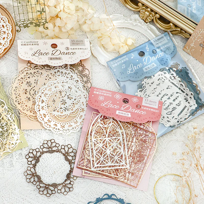 

20sets/lot Memo Pads Material Paper lace dance music Journal Scrapbooking paper Background Decoration Paper stationery
