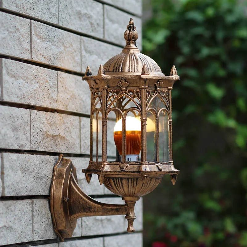 Retro Art Wall Lamp Decoration Outdoor IP65 Waterproof Terrace Garden Landscape Outdoor Porch Wall Lamps Europe Minimalist Light