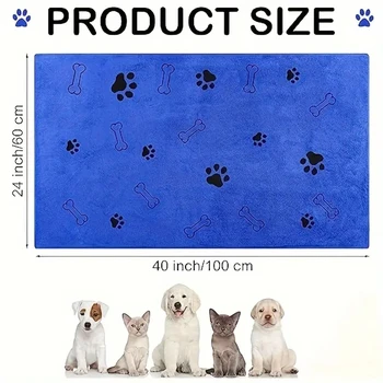2pcs Soft Microfiber Dog Towels - Quick Dry, Absorbent Pet Bath & Grooming Towels For Dogs Dog Towels Pet Bath Drying Towels Dog 3
