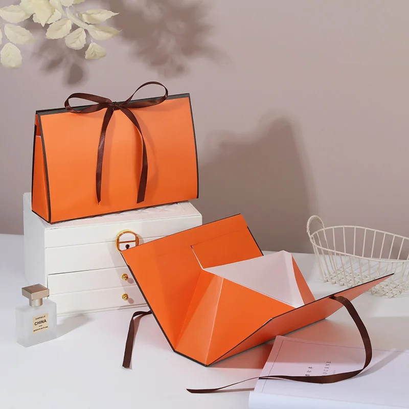 100 Stück faltbare tragbare Geschenkbox Seidenschal Unterwäsche Schmuck Geschenkverpackung Box für Weihnachten Geburtstagsfeier