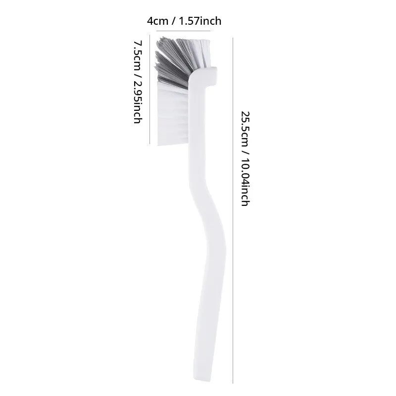 Japanese Style Sink Brush Cleaning Cup Brush with Long Handle Elbow Design Tail Hole Wall Hanging Crevice Cleaning Accessories BEST SELLERS