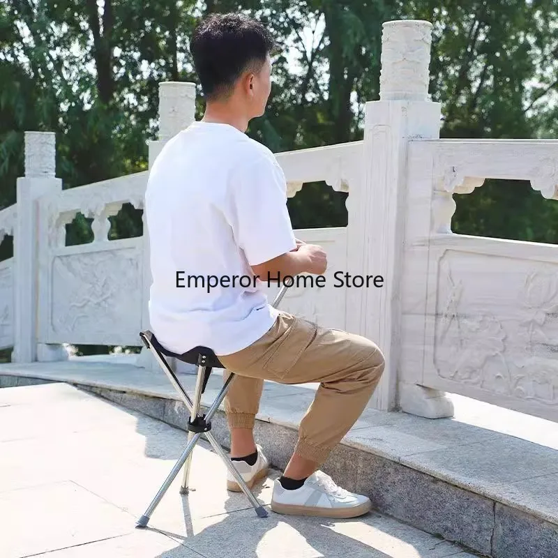Portable Outdoor Foldable Crutch Chair Elderly Walking Stool Lightweight Mountain Climbing Beach Chairs Walking Stick Furniture